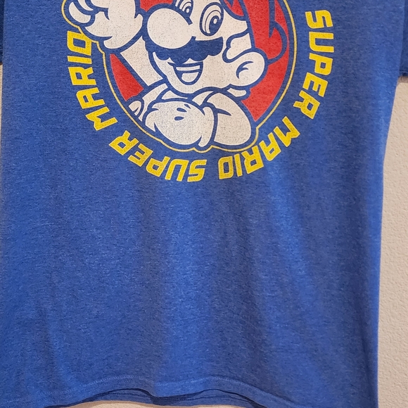 Nintendo Blue Mario T-Shirt - Picture 2 of 4